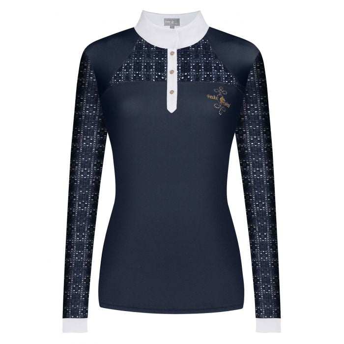 Aiko long sleeve rose gold competition shirt FairPlay